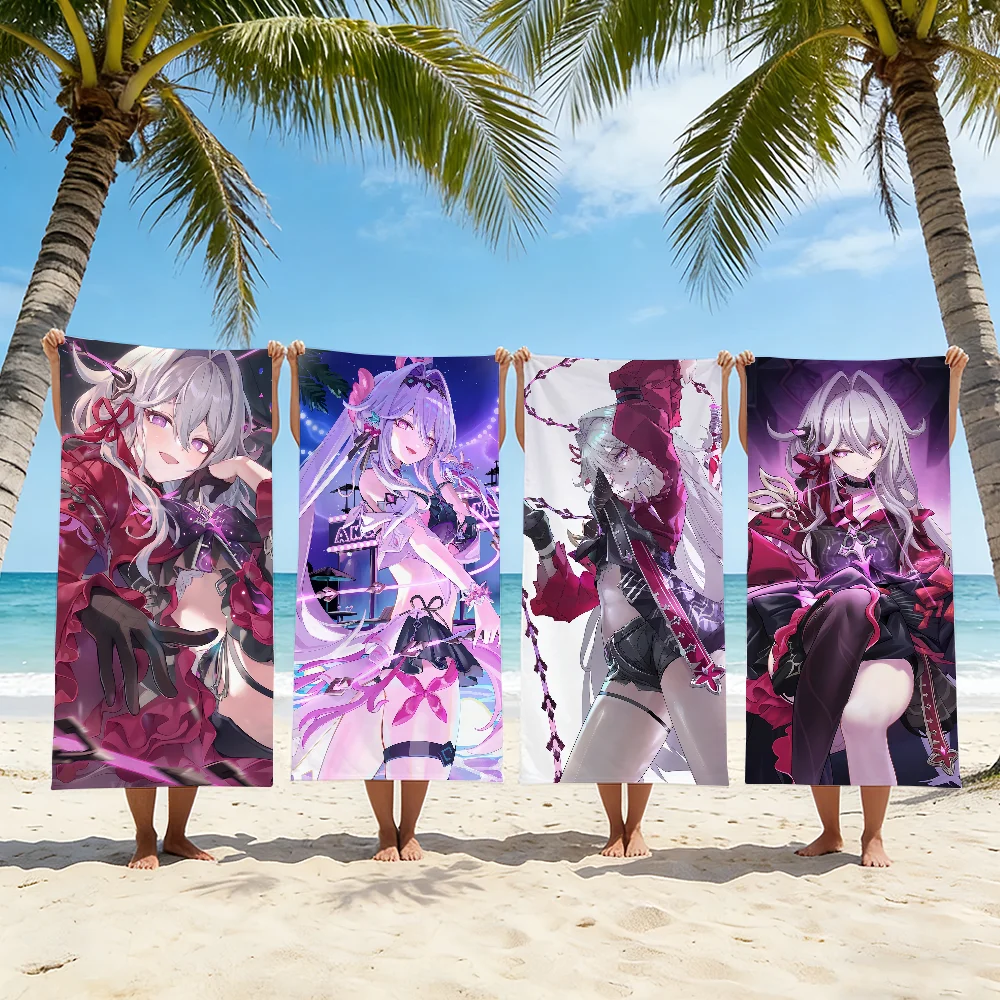Game Honkai Impact Thelema Nutriscu Towel For Swim Yoga Gym Quick Drying Soft and skin-friendly Beach Towels All-Season