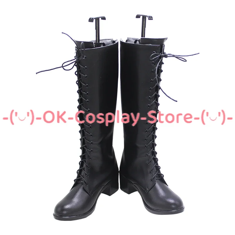 [Personalizzato] Mahoutsukai No Yakusoku Faust Scarpe Cosplay Anime Gioco di ruolo Costume Prop Halloween Carnevale Festa Stivali in pelle PU