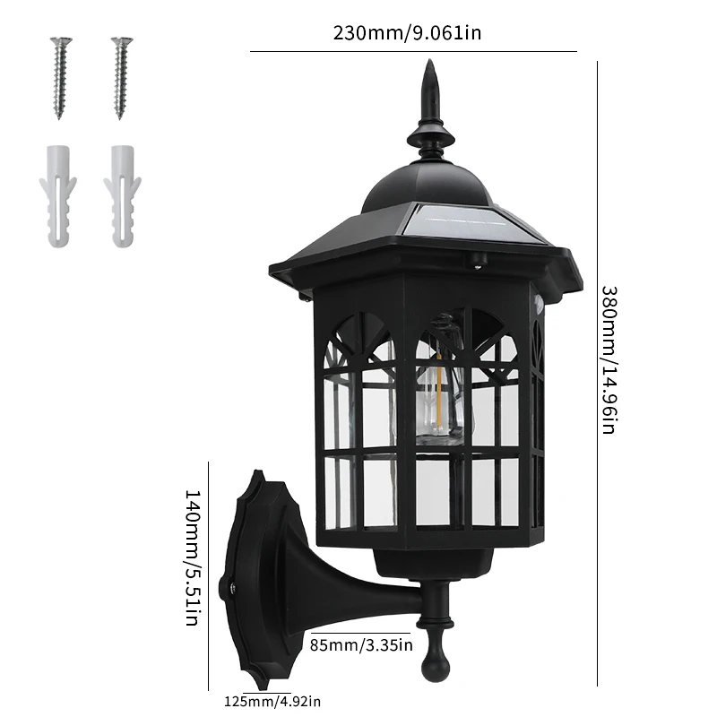 1PC Retro Landschap Solar Pathway Light Tungsten Filament Lampen Outdoor Tuin Straat Vloer Decoratieve Solar Tuin Led-verlichting