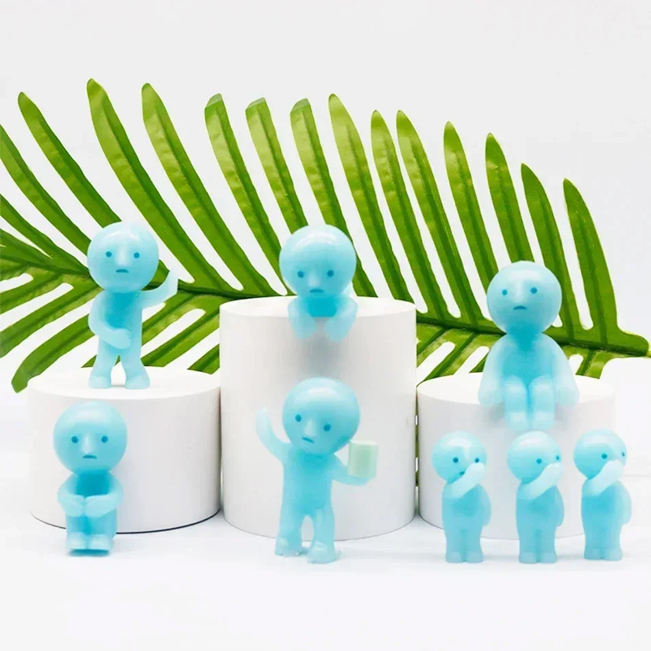 Meistverkaufte Smiski Hippers Mini Blind Box - Schlafzimmer-Fitness-Thema | Leuchtende Puppen-Ornamente | Ideales Geschenk für Liebhaber von Wohnraumdekoration – Detail 2