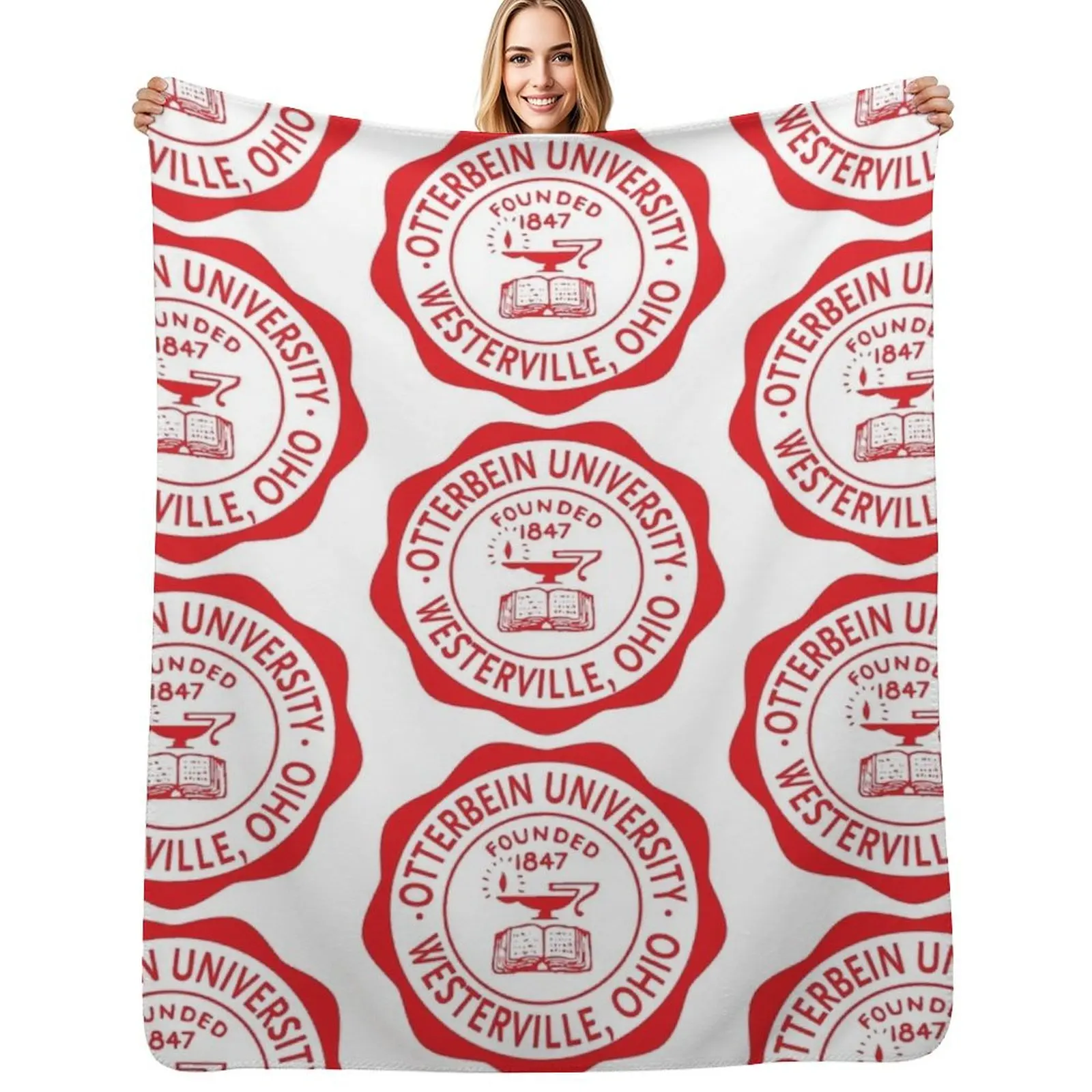 

Otterbein University Seal Throw Blanket Soft Bedroom Blanket for Night Sleeping