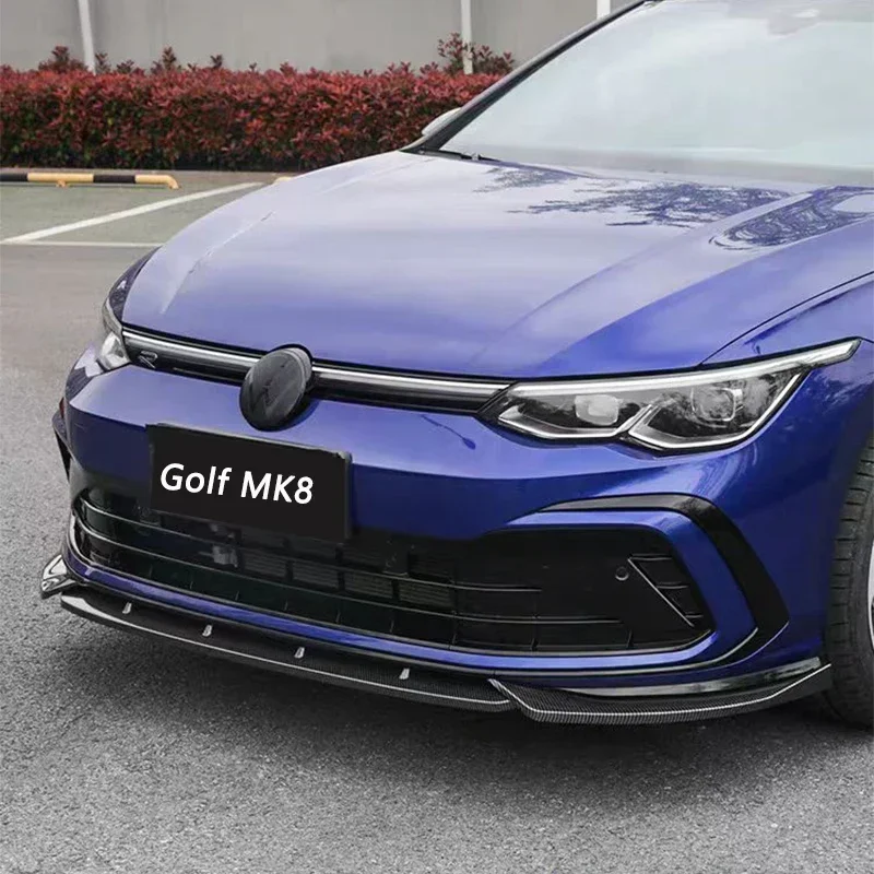 Przednie osłony podbródka w stylu Maxton do VW Golf MK8 Golf 8 GTI GTD GTE R-Line TDI TSI 2020-2024 Przedni zderzak Spoiler Splitter