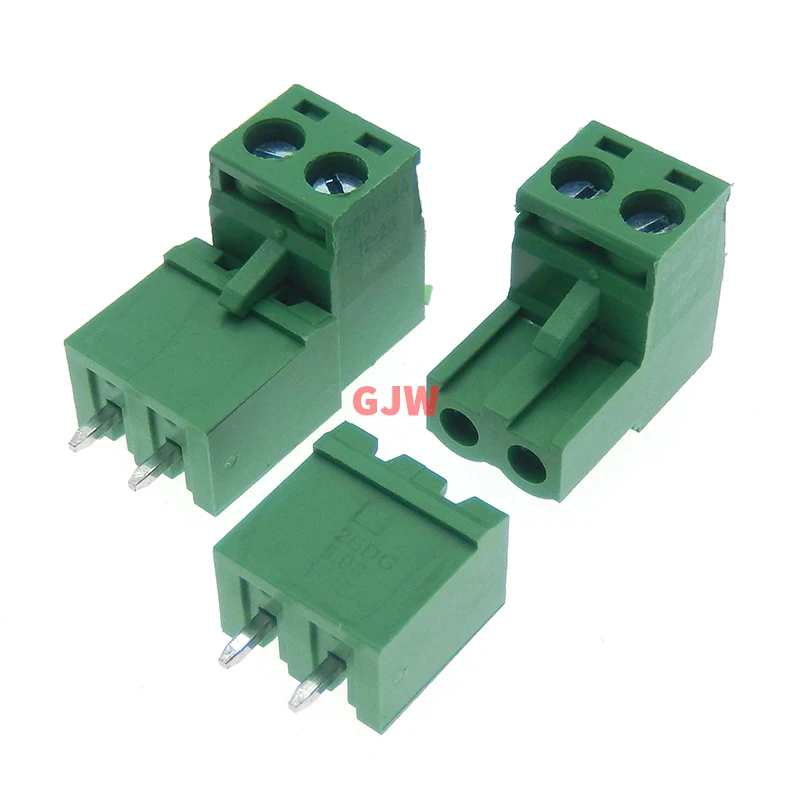 10Pcs Pitch 5.08mm Screw Plug-in PCB Terminal Block 2EDGK 2EDGVC 2P 3P 4P Straight Pin Male/Female Pluggable Connector