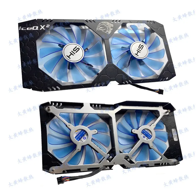 Orignal the Shell Fans for HIS RX580 RX590 4GB IceQX2 OC Graphics Video Card