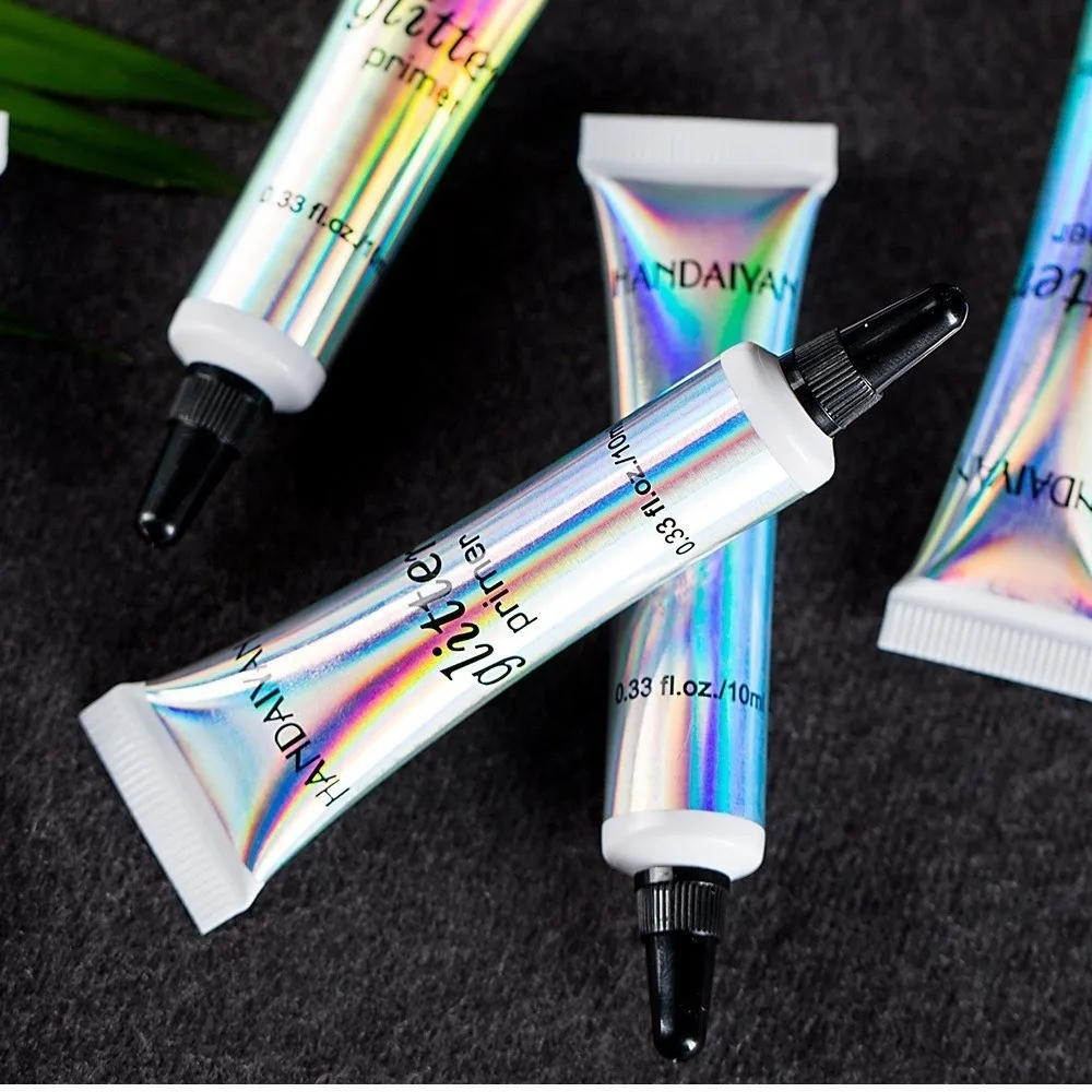 New 10ml Glitter Primer Long-wearing & Colorful Shiny Cream Makeup Glue Brilliant Makeup Sequin Primer for Body Makeup