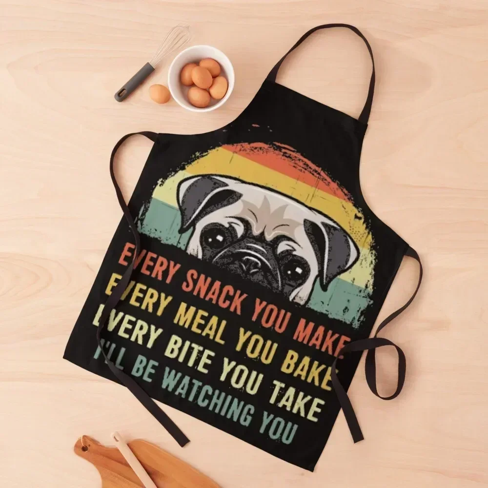 

every sank you make, every male you bake, every bite you take, I will be watching Apron Women Kitchen Ladies Apron