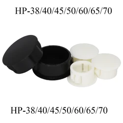 HP-38/40/45/50/60/65/70 Bore Diameter Black White Nylon Plastic End Cap Push Grommet Locking Button Cover Panel Drill Hole Plug