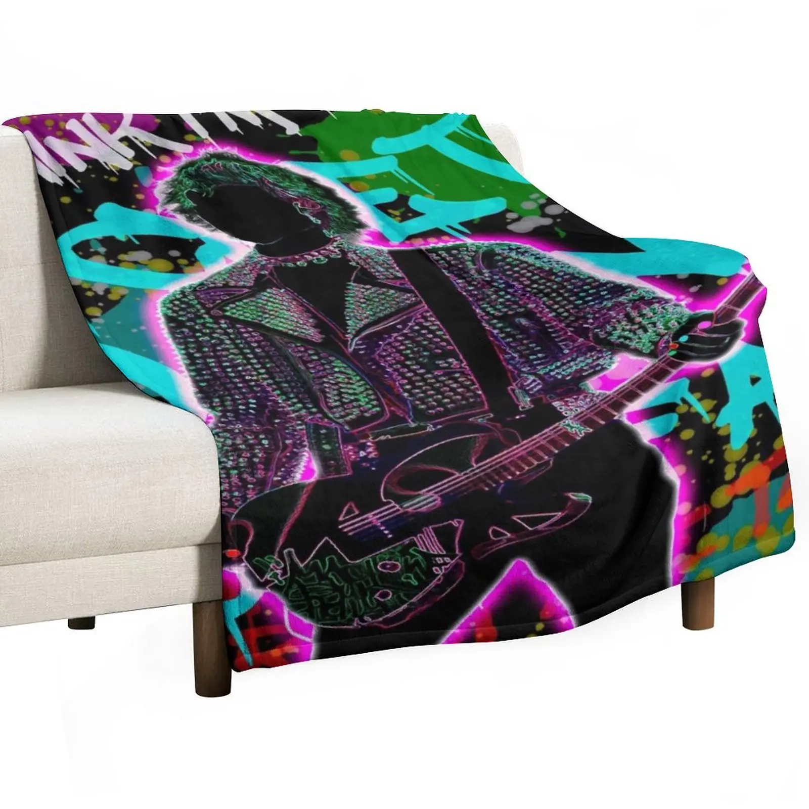 

MGK Illustration Throw Blanket Luxurious Soft Blanket Holiday Gift for Family