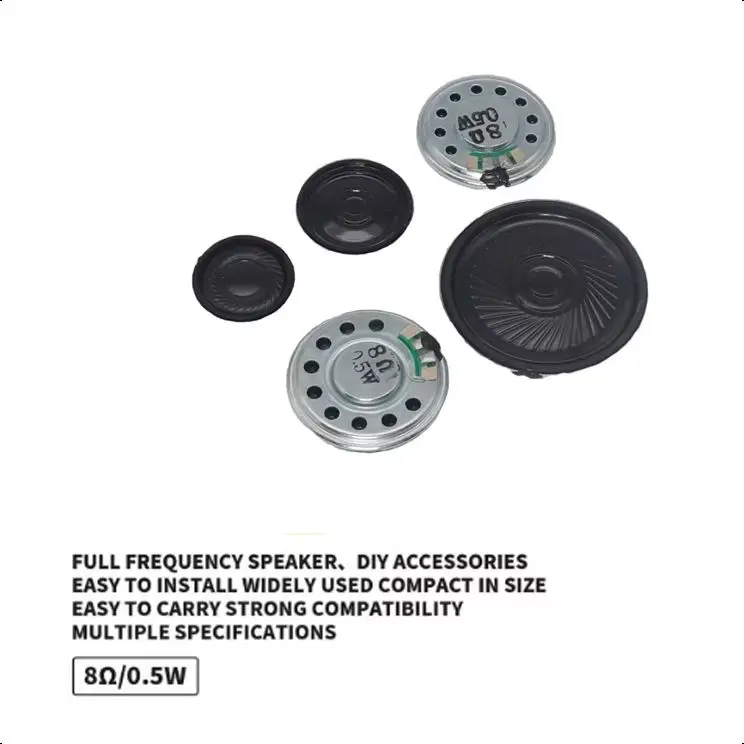 【3PCS】0.5W 8R Mini Speaker 8 Ohm Loud Speaker Diameter 20mm 23mm 28mm 30mm 40mm 50mm