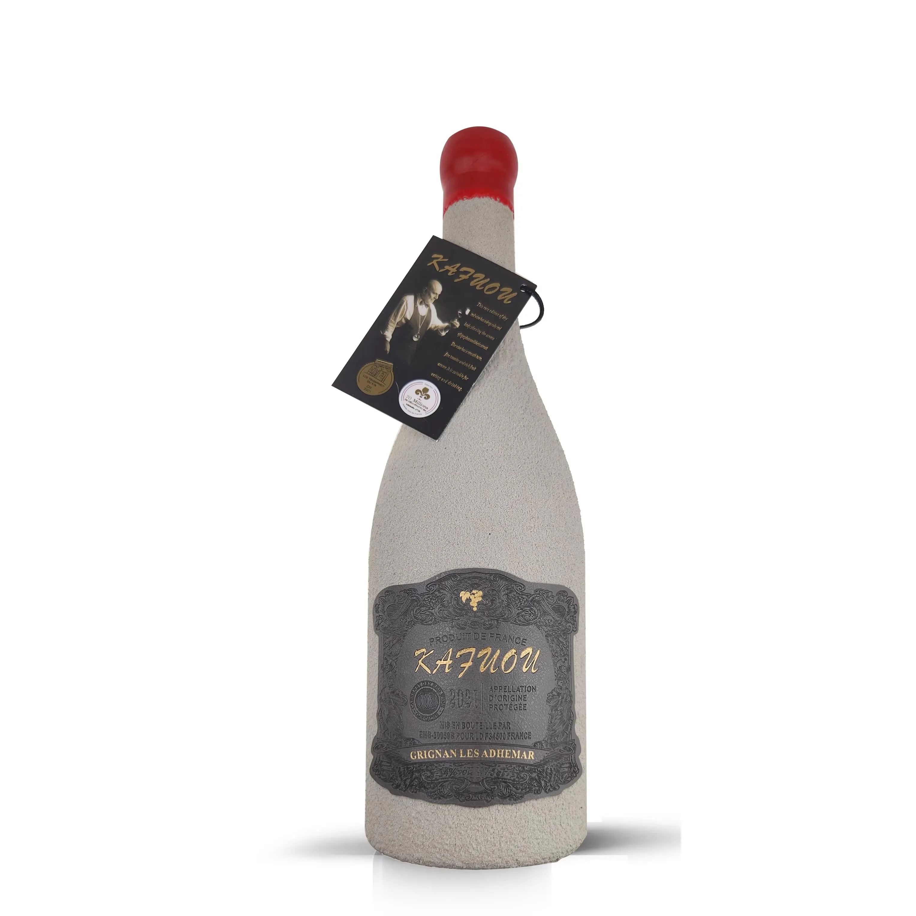 Custom Leather Wine Label | High-End Wine Sticker | Self-Adhesive Waterproof | Glass Bottle | Printed Logo
