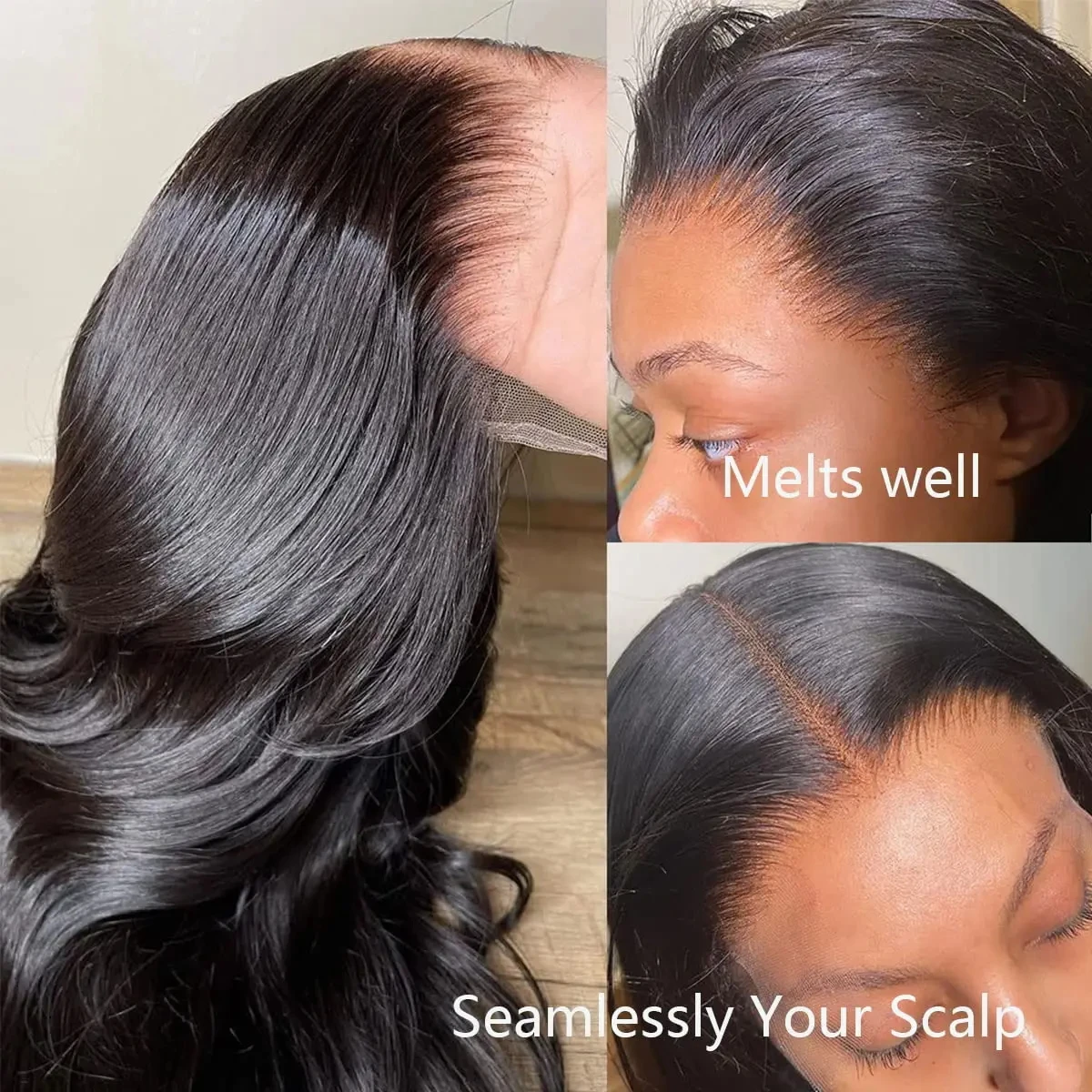 13x4 13X6 HD الدانتيل الباروكة الأمامية الطبيعية الأسود الجسم موجة خصلات الشعر المستعار الإنسان قبل قطعها Hd الدانتيل الشفاف شعر مستعار أمامي