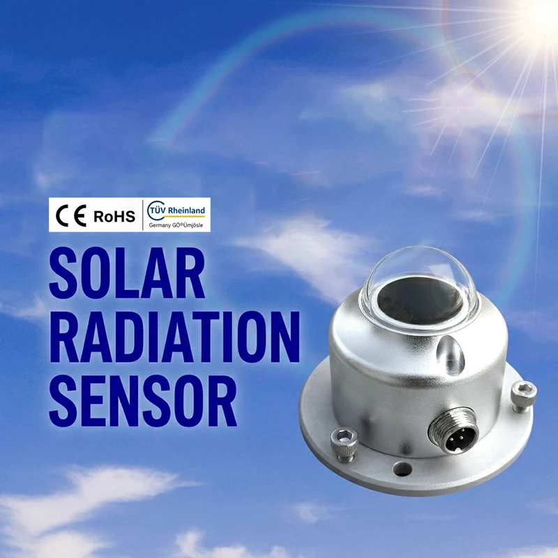 0-20mA RS485 4-20mA OEM Class C Standard Photoelectric Thermoelectric Pyranometer Solar Total Radiation Sensor for PV Station