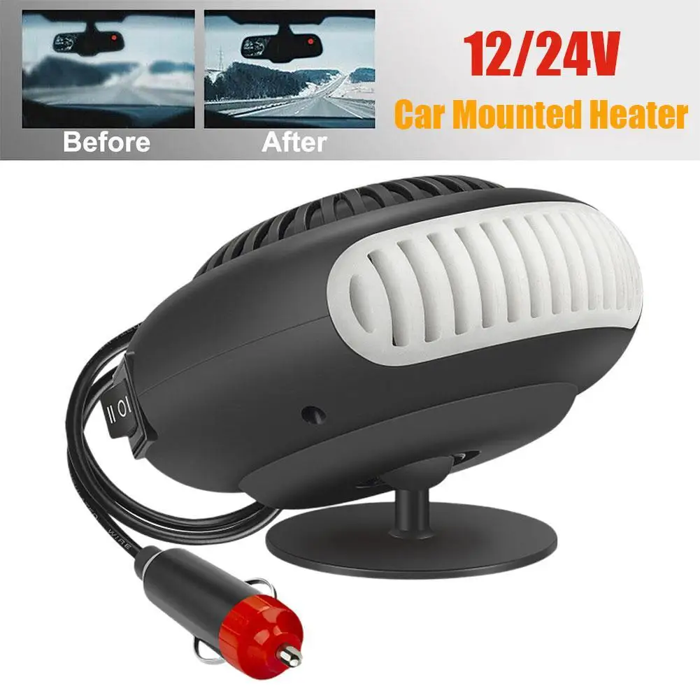 

New Portable Car Heater 12V/24V Car Heater Fan 2 IN Auto Defroster Windshield Heating Anti-Fog Car Cooling Heater Dryer 1 R6B6