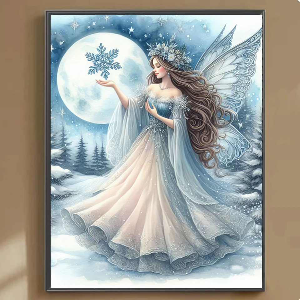 

Алмазная живопись для творчества 5D, зимняя картина со льдом, бриллиантовая Вышивка для девочек, домашний декор, рождественский подарок