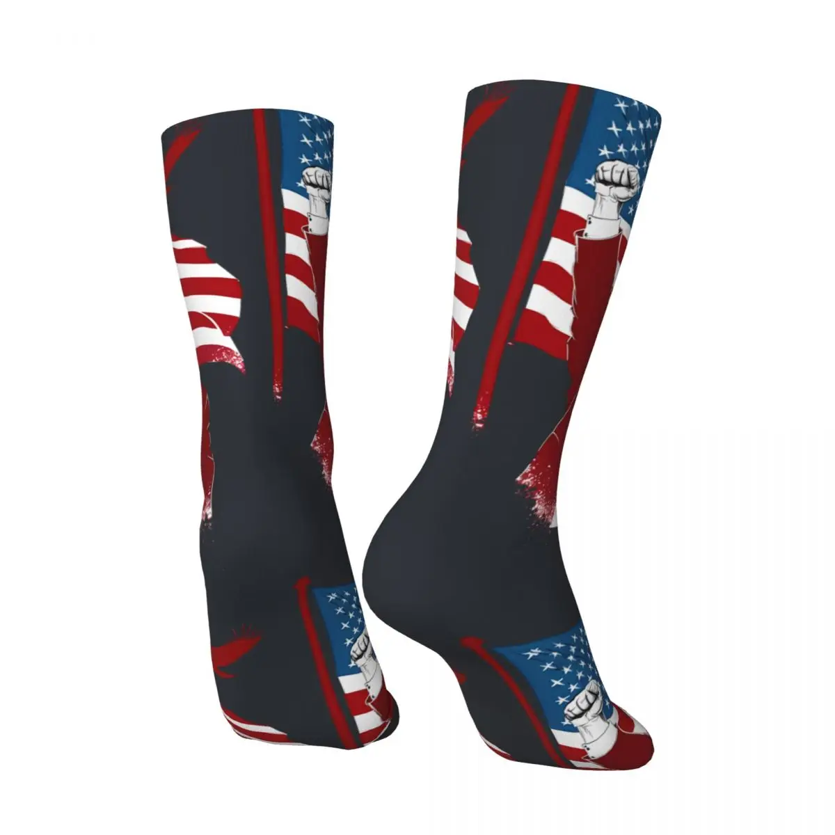 Vintage Donald Trump Assassination Attempt 2024 Men's compression Socks Unisex Donald Trump Street Style Novelty Crew Sock