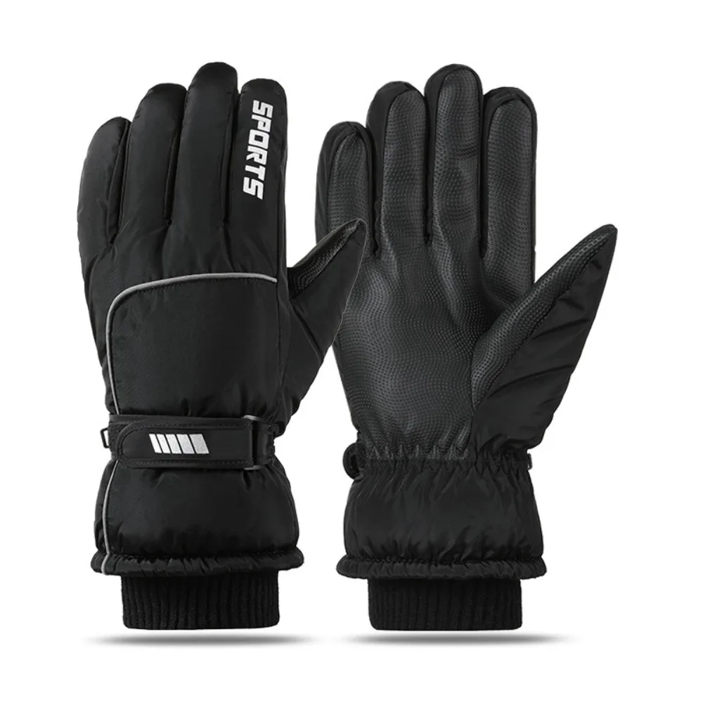 Nouveau Oxford hiver gants chauds écran tactile Pu gants de Ski en plein air imperméable coupe-vent Plus velours épais gants femmes