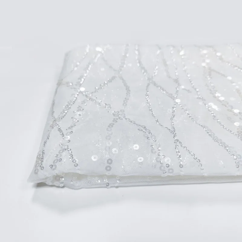 10 yards Crystal Wedding Base Strip Sequin Lace Accessories Fabric