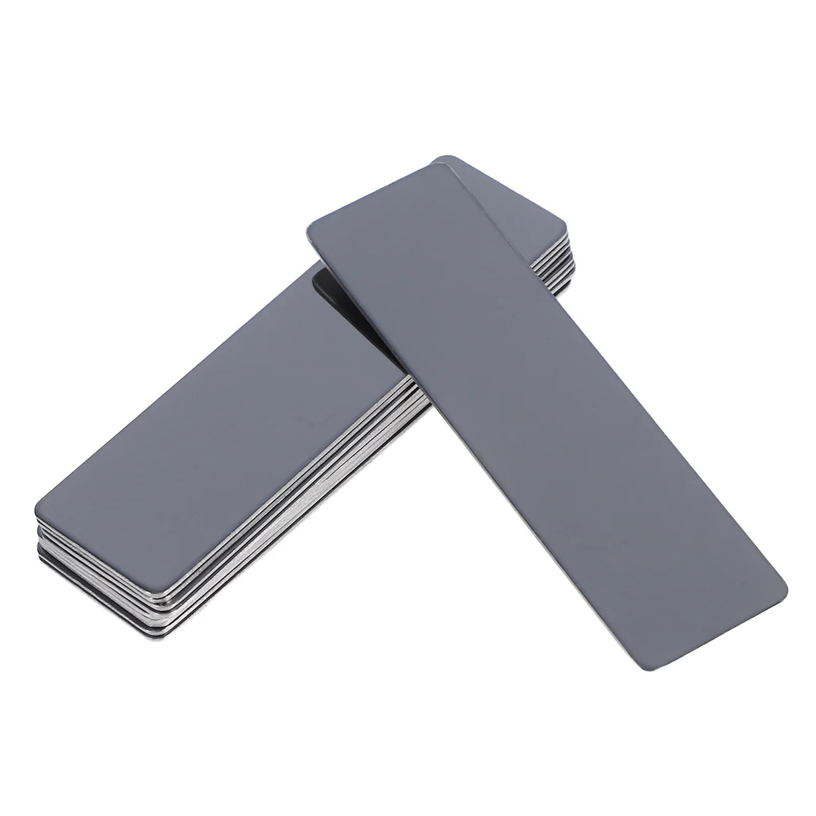 

10Pcs Stainless Steel Chest Plate Base Material Engraving Plates Rectangle Stamping Blanks for Wall Sign Name Plates