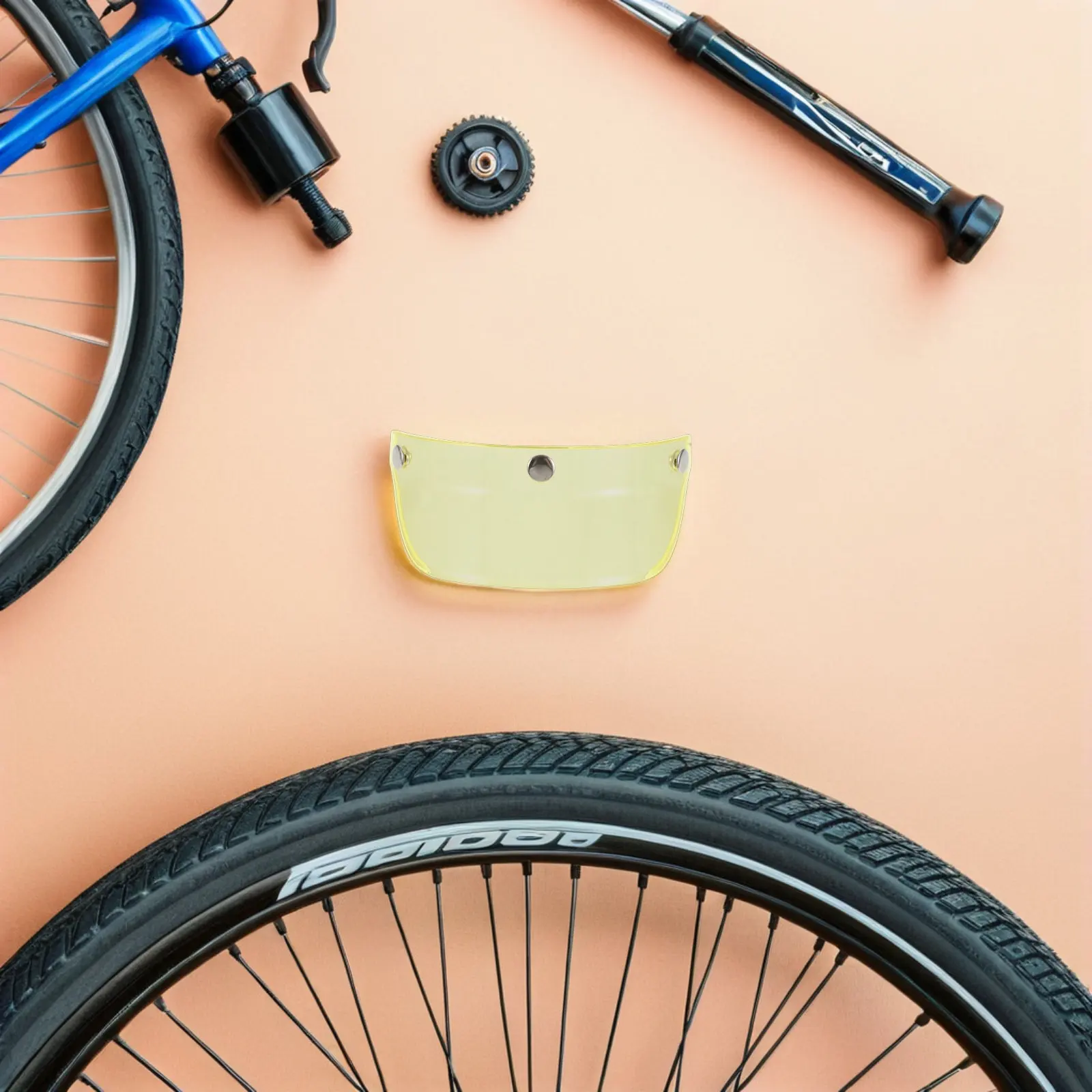 

Motorcycle Visor Retro Style 3-Snap Sun Shield for Helmets Vintage Look Protection Lightweight Outdoor Riding