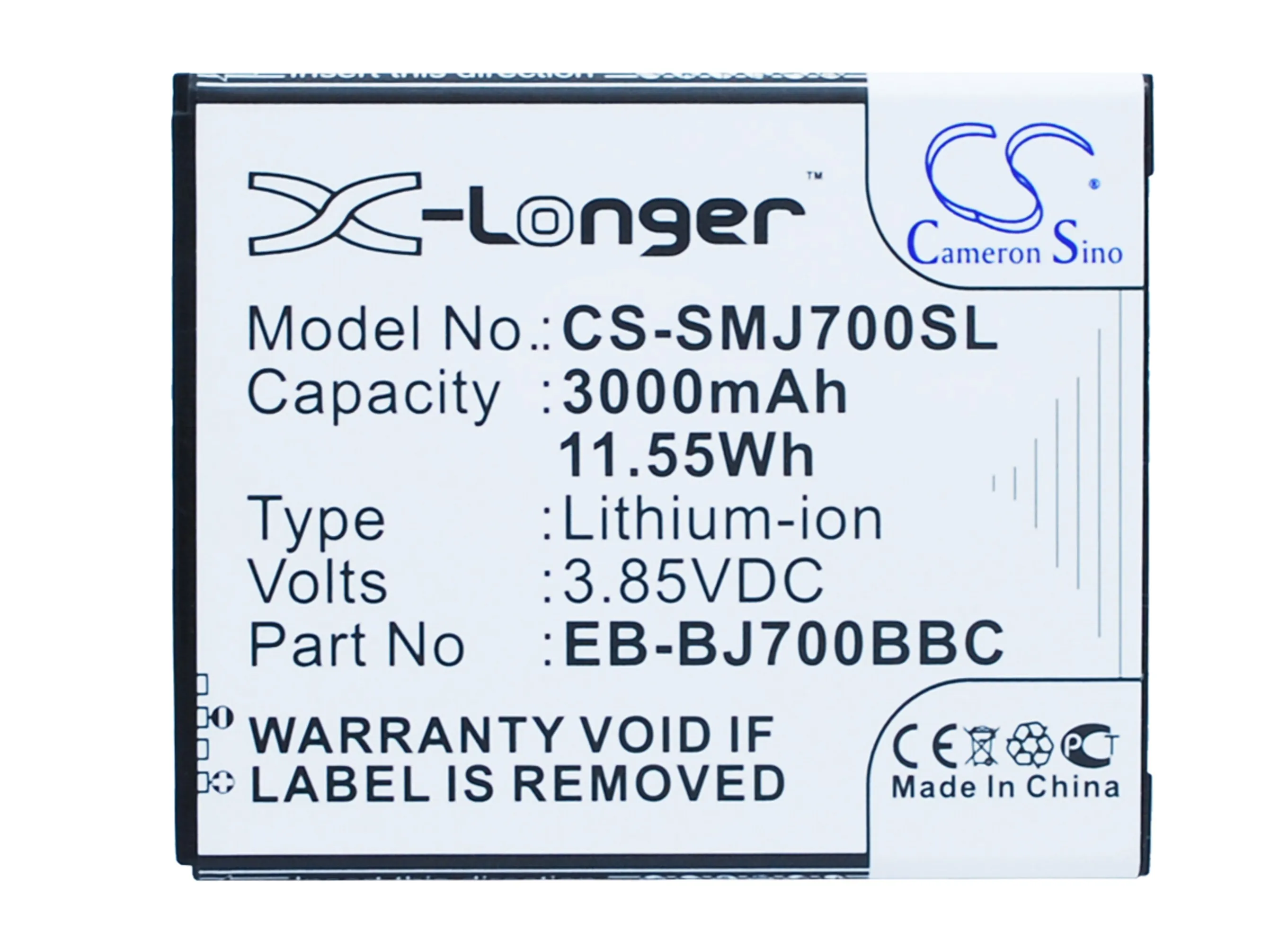 

CS Cameron Sino Kerui New 3000mAh Replacement Battery for Galaxy J7, Galaxy J7 Core, Galaxy J7 duo 2018, Galaxy J7 Duos, Gala