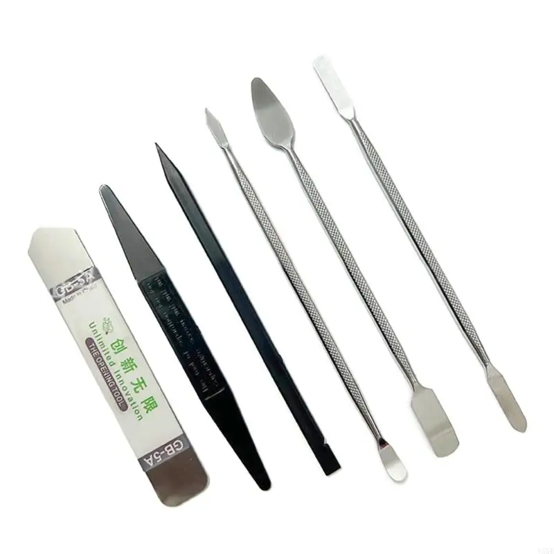 Y55E 6PICES / SET SET MÉTAL THELPHEMENT Réparation l'outil d'ouverture Pry Téléphone Tablet Écran Tablette Écran