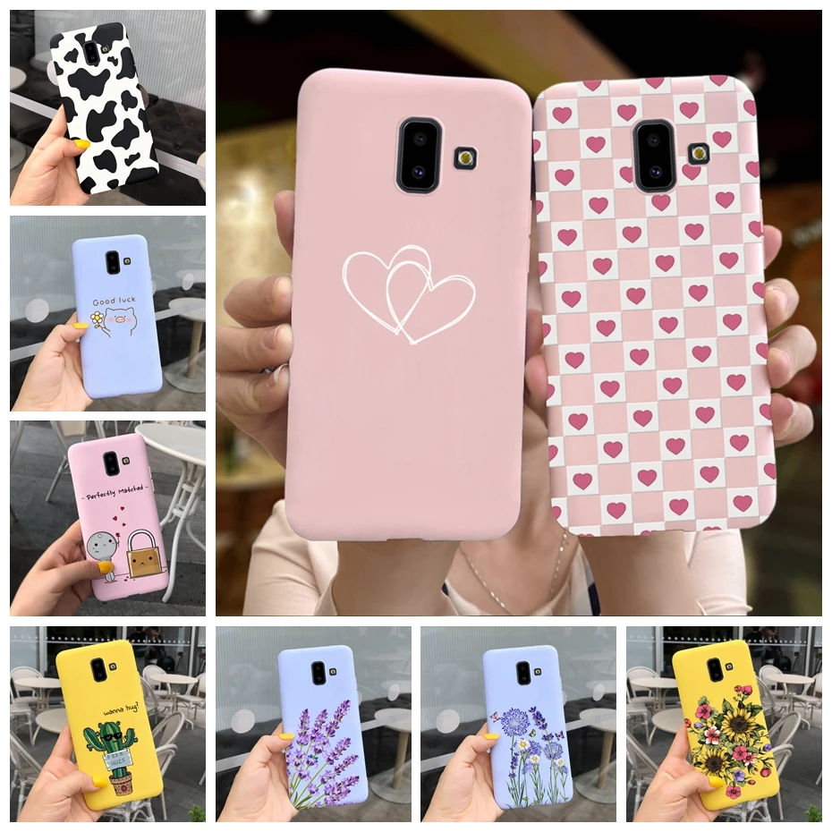 Cute Case For Samsung Galaxy J6 2018 Case J600 J600F Soft Silicone For Coque Samsung Galaxy J6 Plus 2018 J610F Case Cover