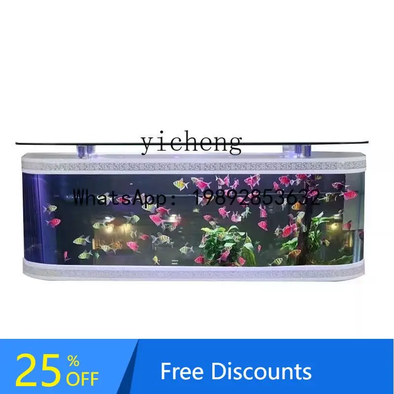 

XX TV cabinet fish tank living room floor-to-ceiling integrated ecological cycle household aquarium