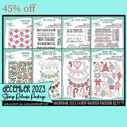 Hot Cocoa Collection Metal Cutting Dies Stencil Clear Stamp Scrapbook Craft Decoration Embossing Template DIY Greeting Gift Card