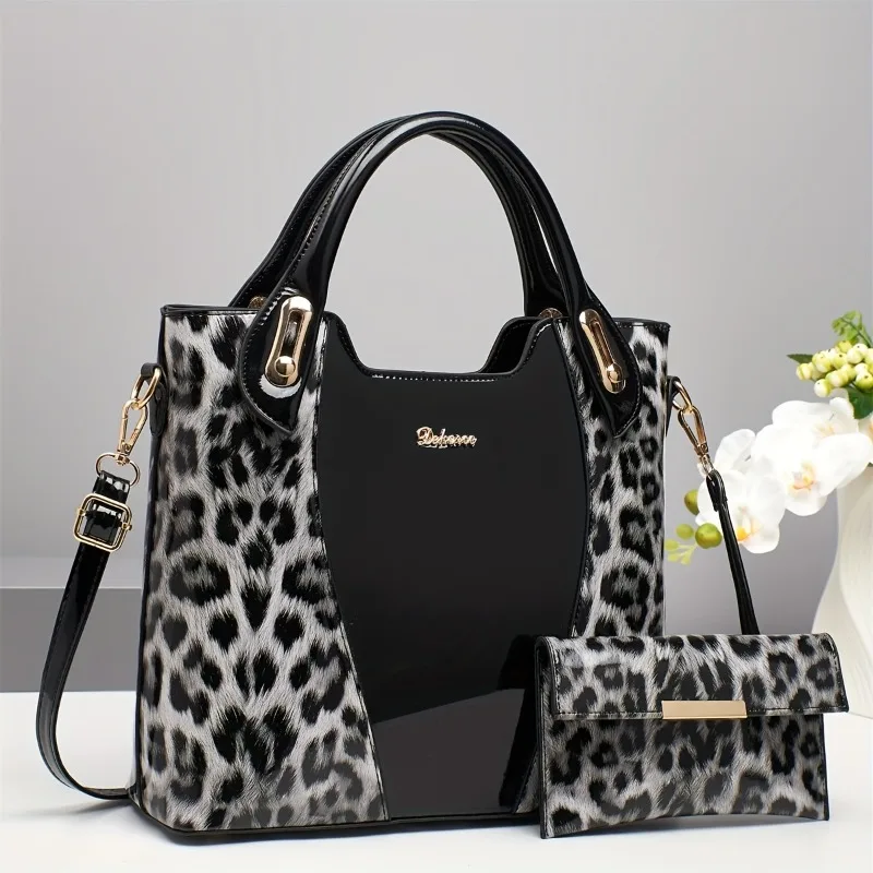 

1pcs Fashionable New Women's Bag Texture Large Capacity Fashionable Handbag Leopard Print Shoulder Bag Crossbody Bag