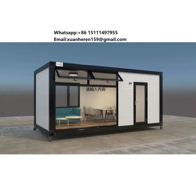 

China's 20ft Prefab Flat Pack Tiny Modular Shipping Container Office Cabin Portable Mobile Garden Prefabricated Home Steel