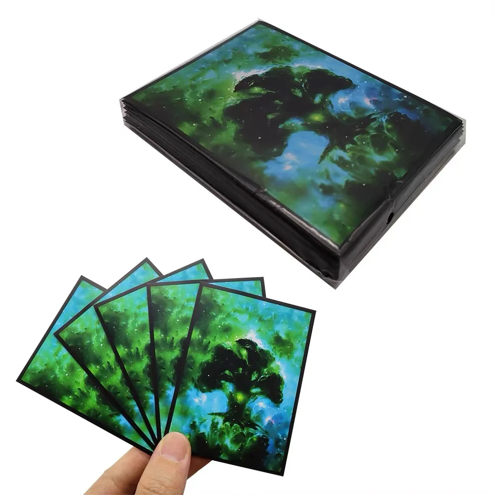 60 PCS 66x91mm Board Game Matte Art Card Sleeves TCG Card Cover Print Trading Card Sleeves for PKM Card Games