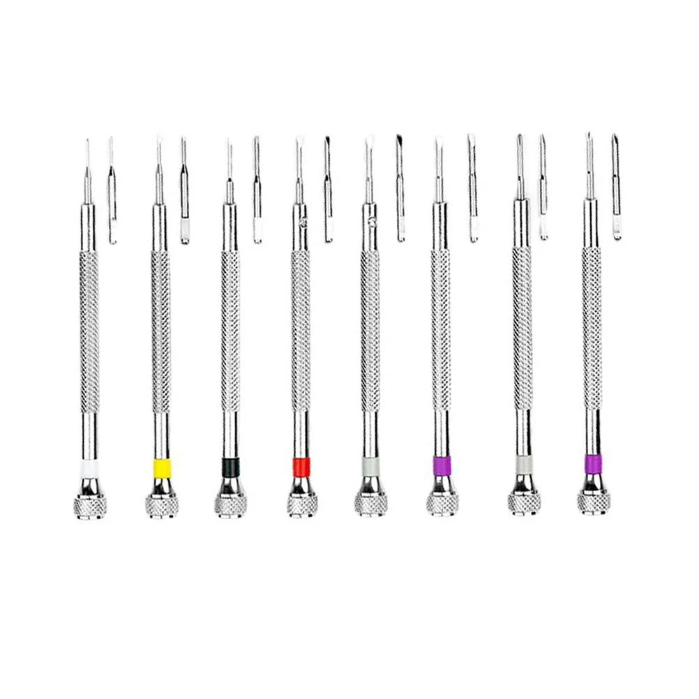 8 مجموعات مفك مجموعة الصليب أداة إصلاح اليد الصغيرة لمقبض المضادة للانزلاق المحمولة شقة رئيس متعددة الأغراض سائق اليد