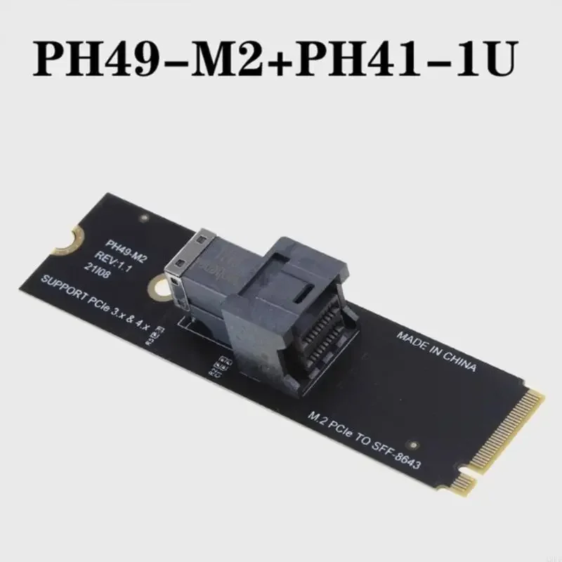 Scheda di espansione M.2 PCIE a SFF-8643 Convertitori da M.2 a PCIe Adattatore di estensione schede madri per PC desktop