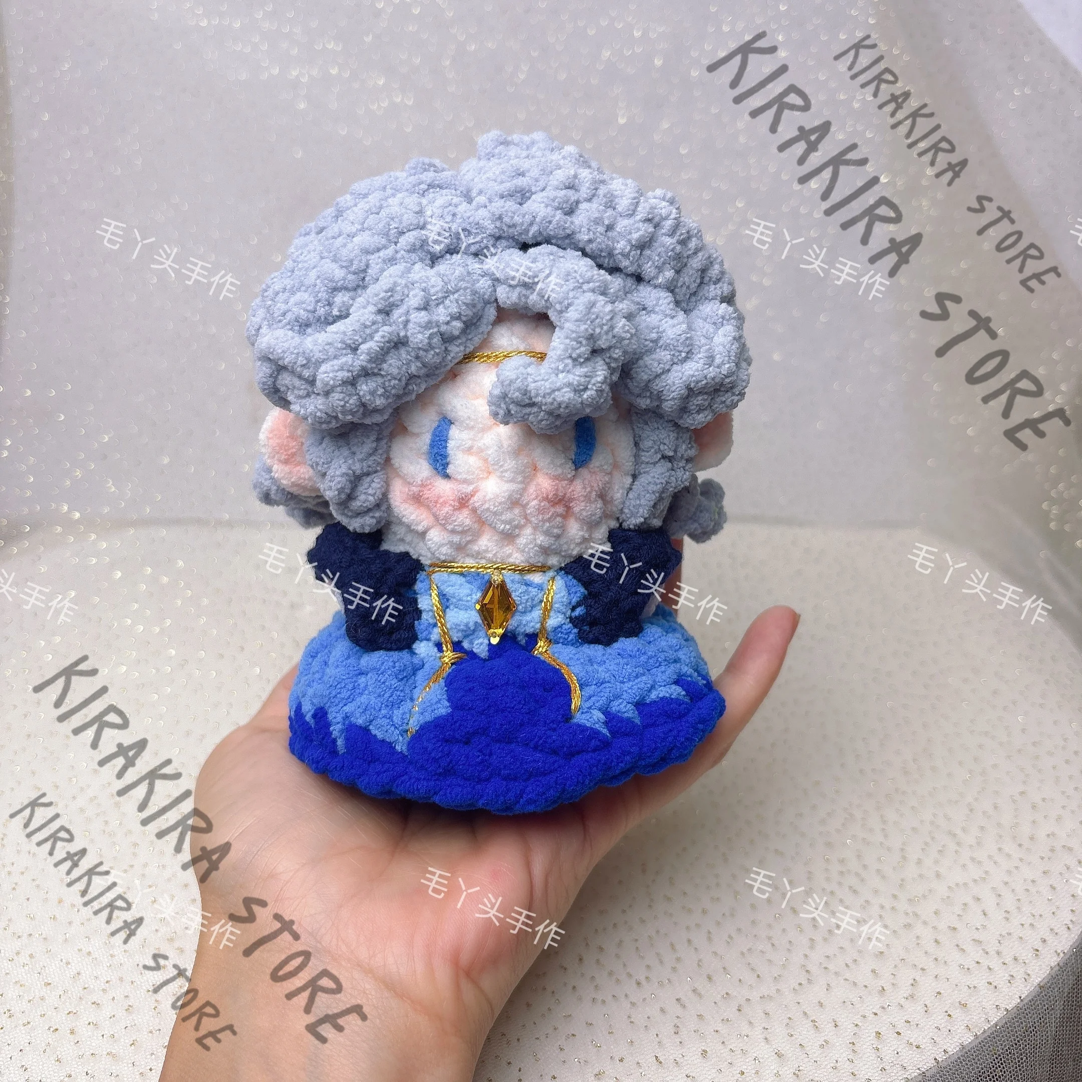 

Anime Identity Ⅴ Emil Patient Cosplay Puppet Pure Hand-crocheted Woolen Handmade Maumet Ornaments Manga Merchandise