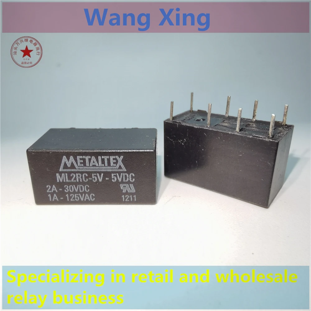 

ML2RC-5V-5VDC Electromagnetic Power Relay 8 Pins