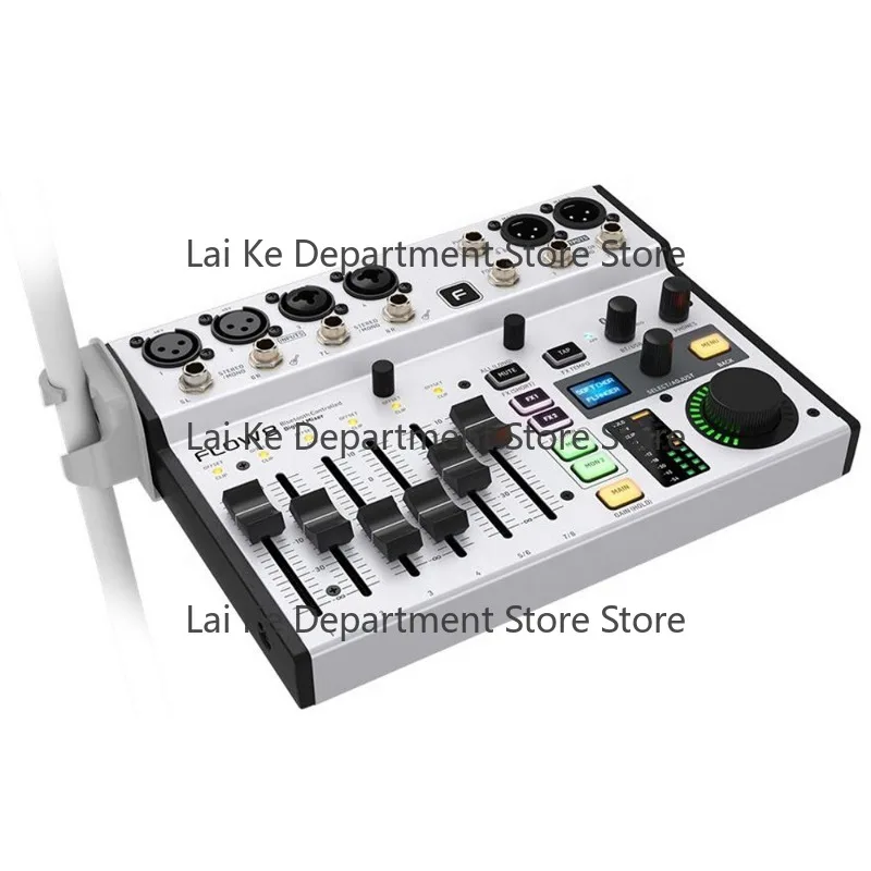 FLOW8 Digital Mixer 8-Channel Small Stage Performance Conference with Effects, Bluetooth, and Live Streaming Sound Card