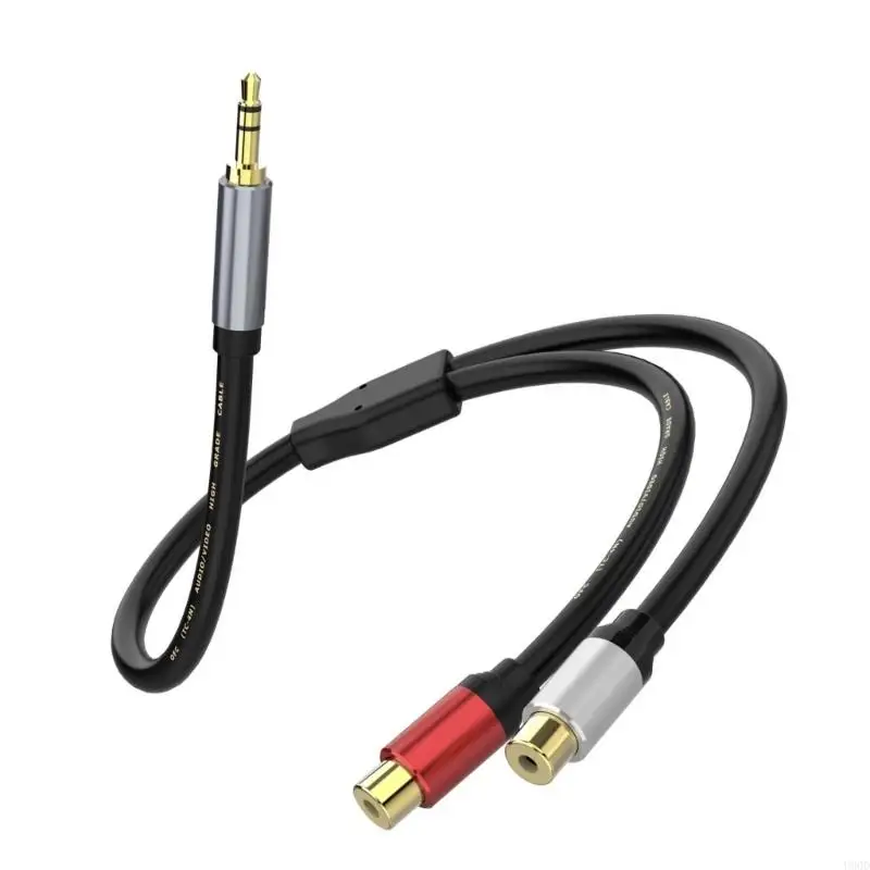 2025 Bộ điều hợp nghe nữ 3,5mm đến 2RCA mới 3,5mm đến 2RCA Audios Cáp Y