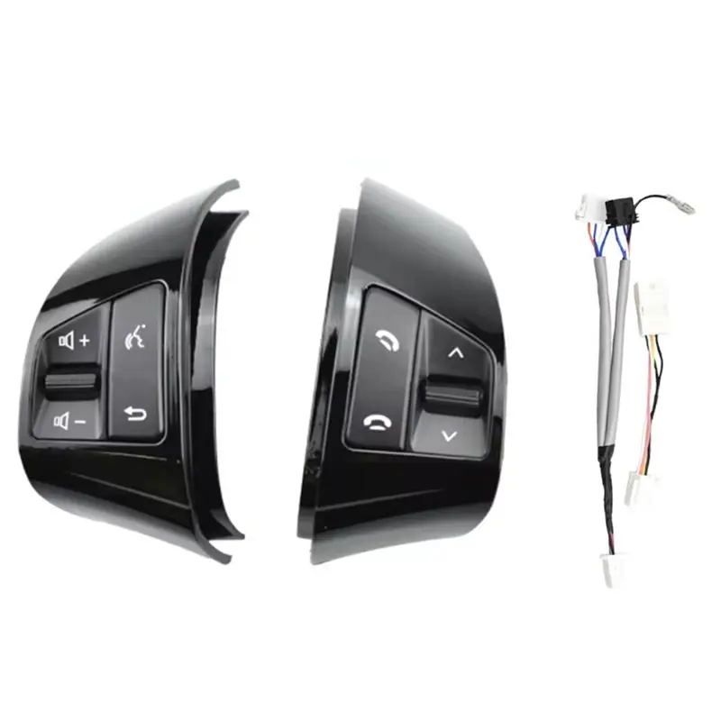 A13Z-Multifunction Steering Wheel Button Switch Cruise Volume Control Switch For Elantra HD 2008-2011 Black