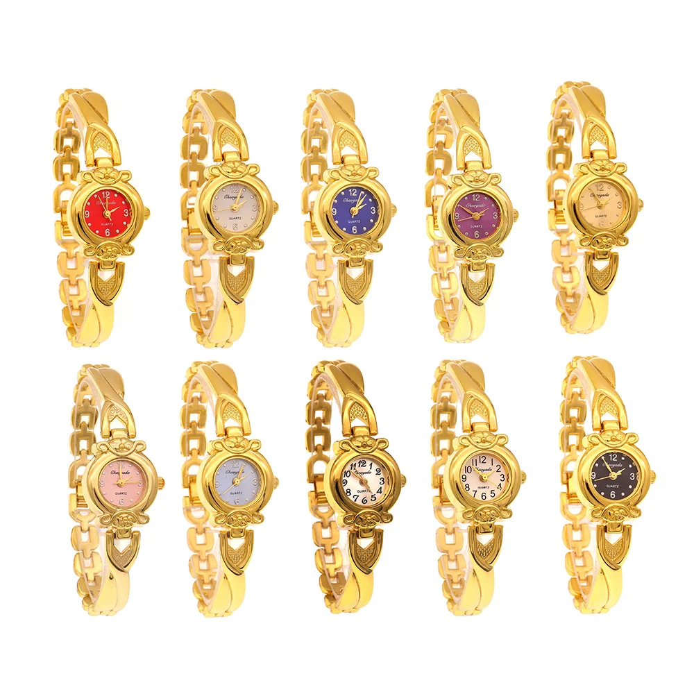 10Pcs/Lot Women's Bracelet Watch Casual Dress Ladies Timepiece Female Wristwatch Elegant Female Clock