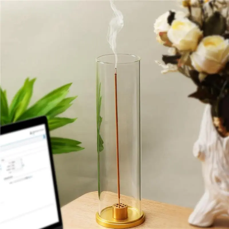 L60A 2X Incense Holder, Insence-Stick Holder [Anti-Ash Flying], Modern Incense Burner For Sticks With Removable Ash Catcher