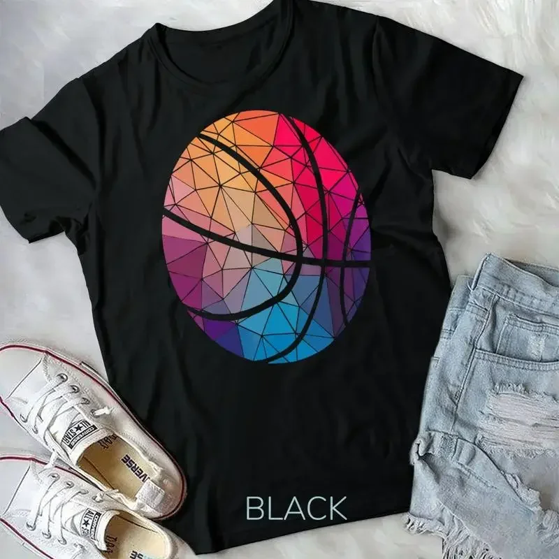 Geometric Cool Basketball Shape Gift T Shirt Unisex T shirt