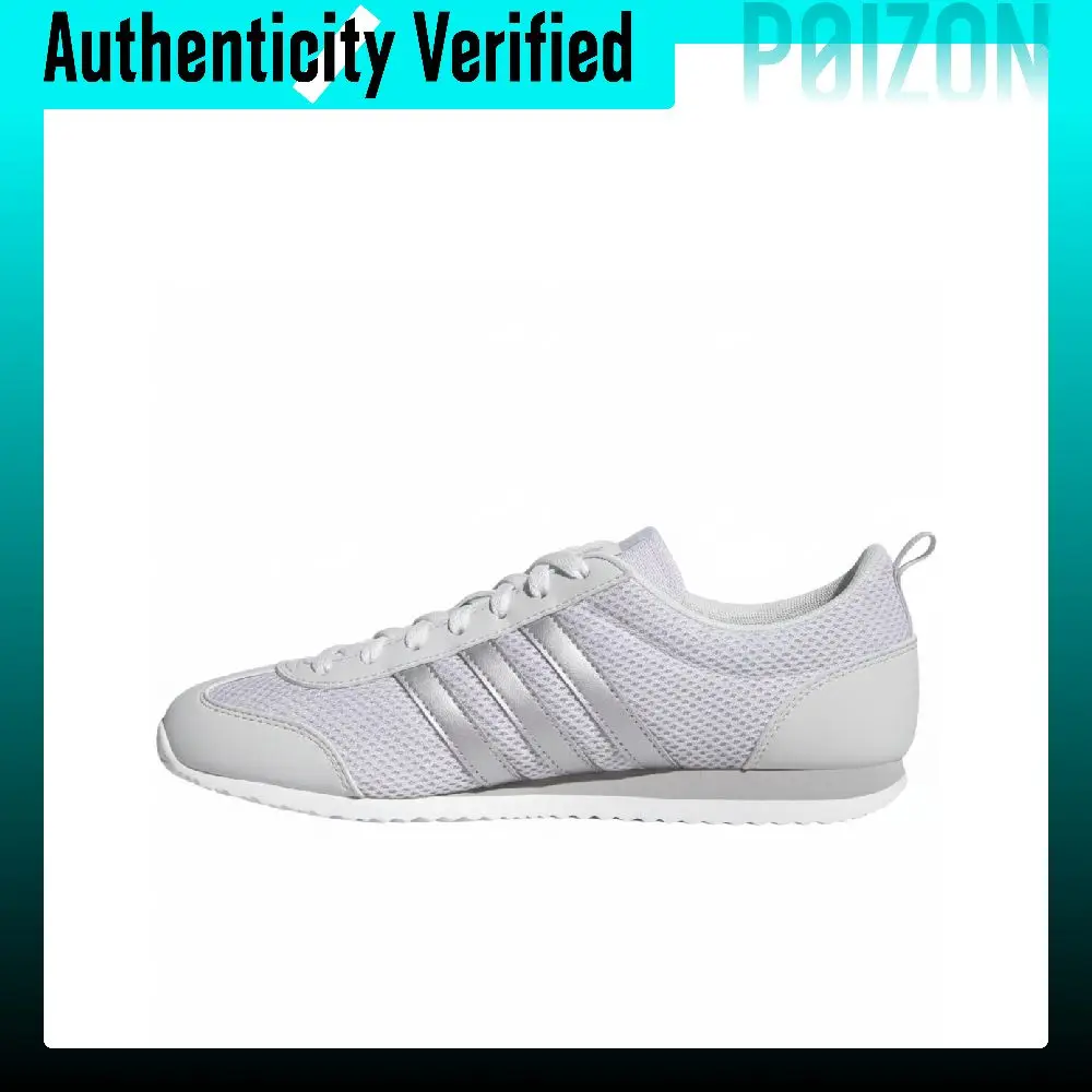 Adidas VS JOG 2.0 Textile, Synthetic Leather Low top Casual Shoes Unisex Gray White KH7655