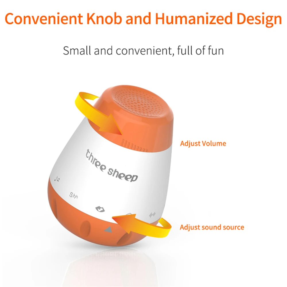 K1 Baby White Noise Machine Smart Music Voice Sensor Infants Bad Sleep Helper Therapy Sound Monitor Generator for Babies Relax