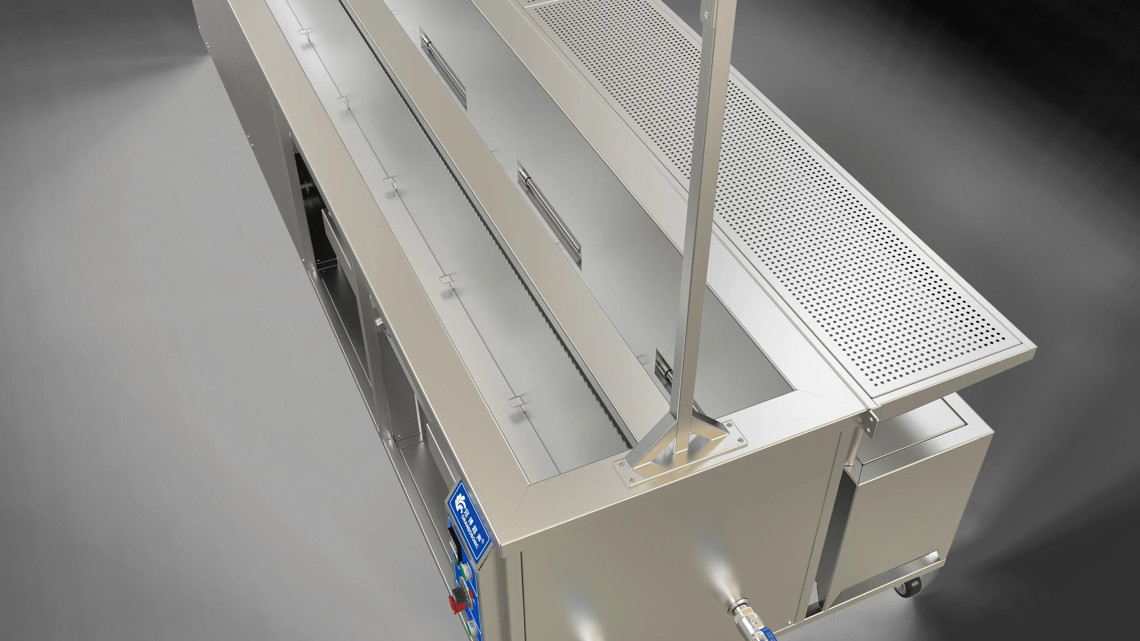 Industrial Ultrasonic Cleaners Curtain/Drape Cleaning hine 3 Meters Length 330L 3600W Removing Dust Blind Ultrasonic Cleaner