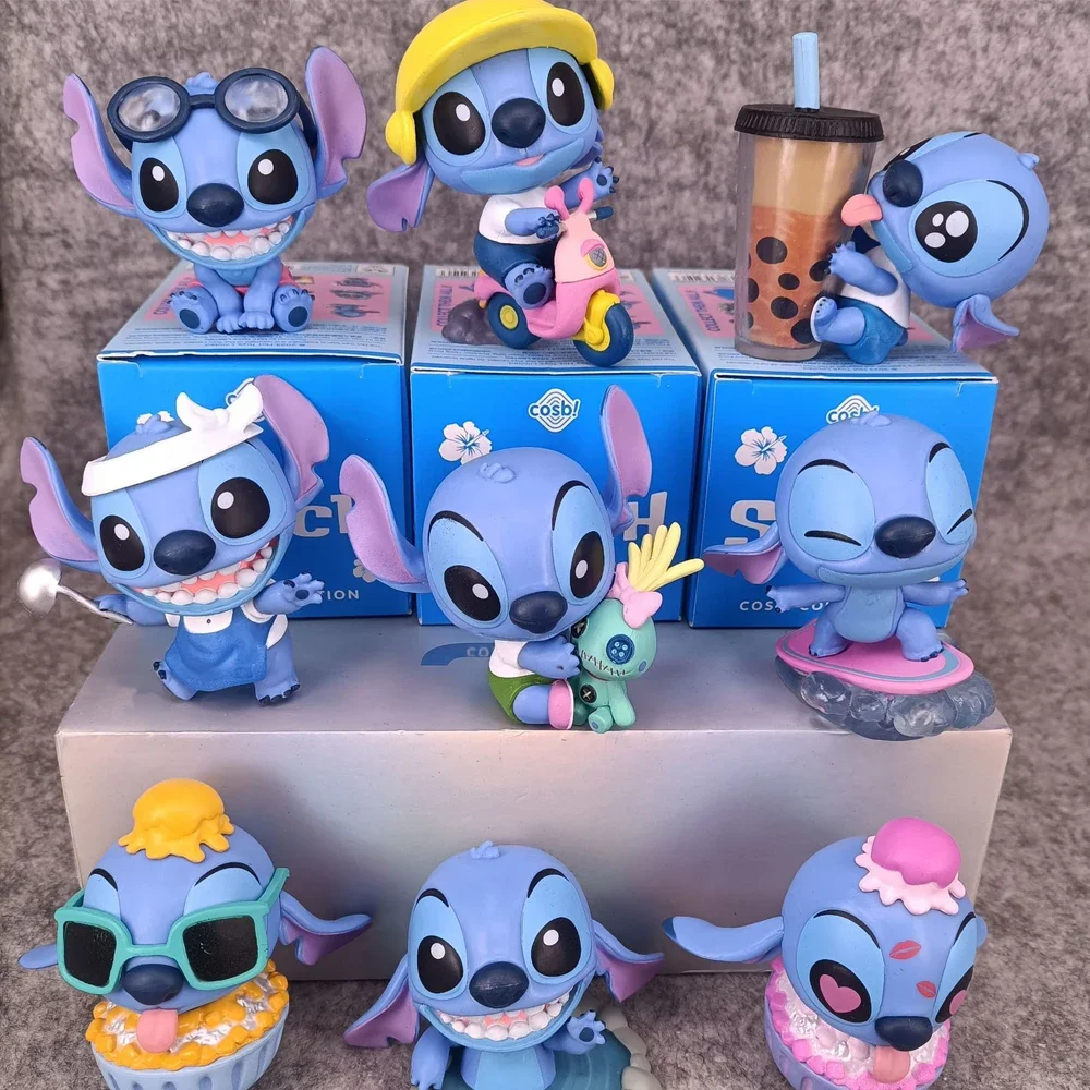 Disney Lilo & Stitch Toys Children Anime Stitch Blind Box Desktop Ornaments Christmas Gifts