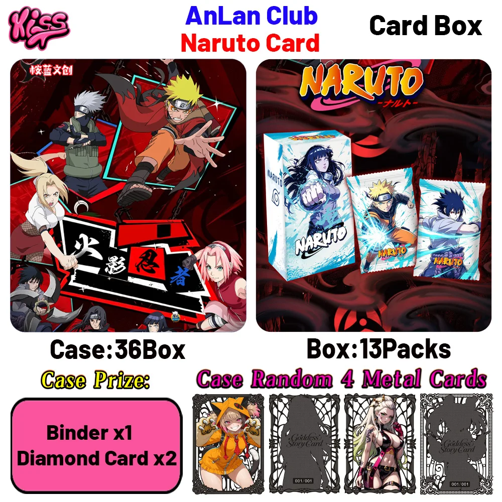 Wholesale 2026 New AnLan Club Naruto Card CCG TCG Anime Collection Cards Uzumaki Children's Toys Birthday Gift