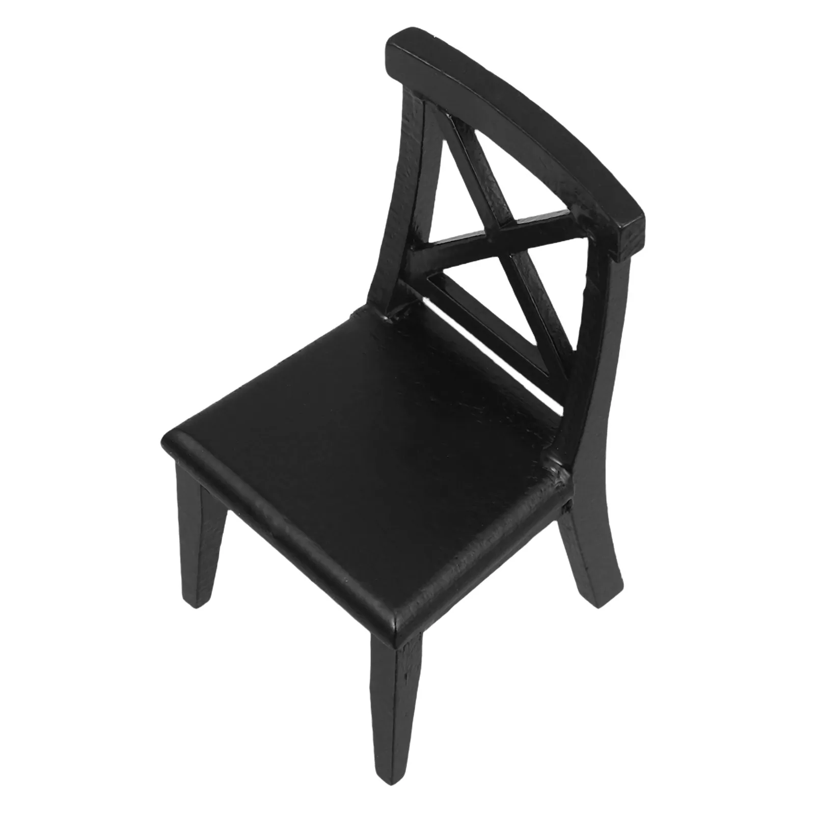 

Miniature Chair Rustic Wood Decorative Mini House Scene Decor Exquisite Lifelike Realistic Miniature Furniture Micro Landscape