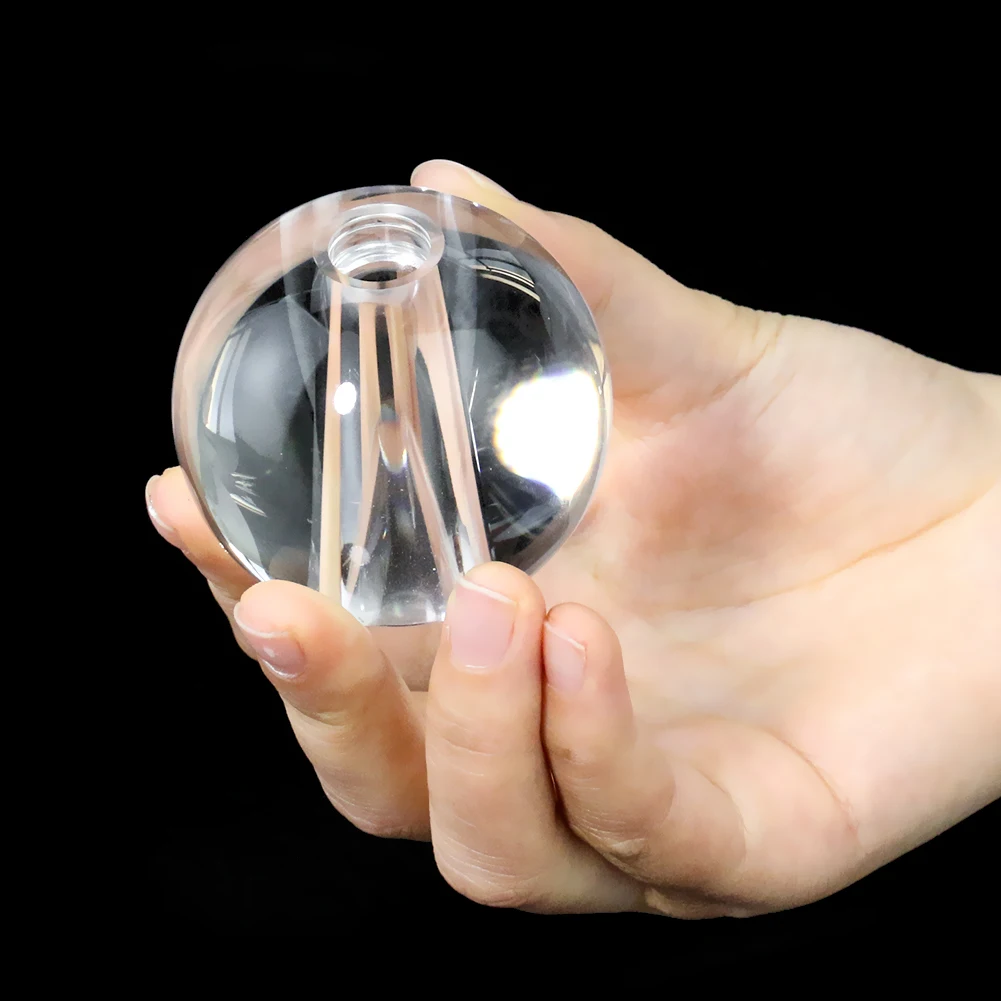 Polished 60MM Crystal Ball Pendant Hanging Ornament Glass ART DoorknobDecor Chandelier Paperweight Center Piece