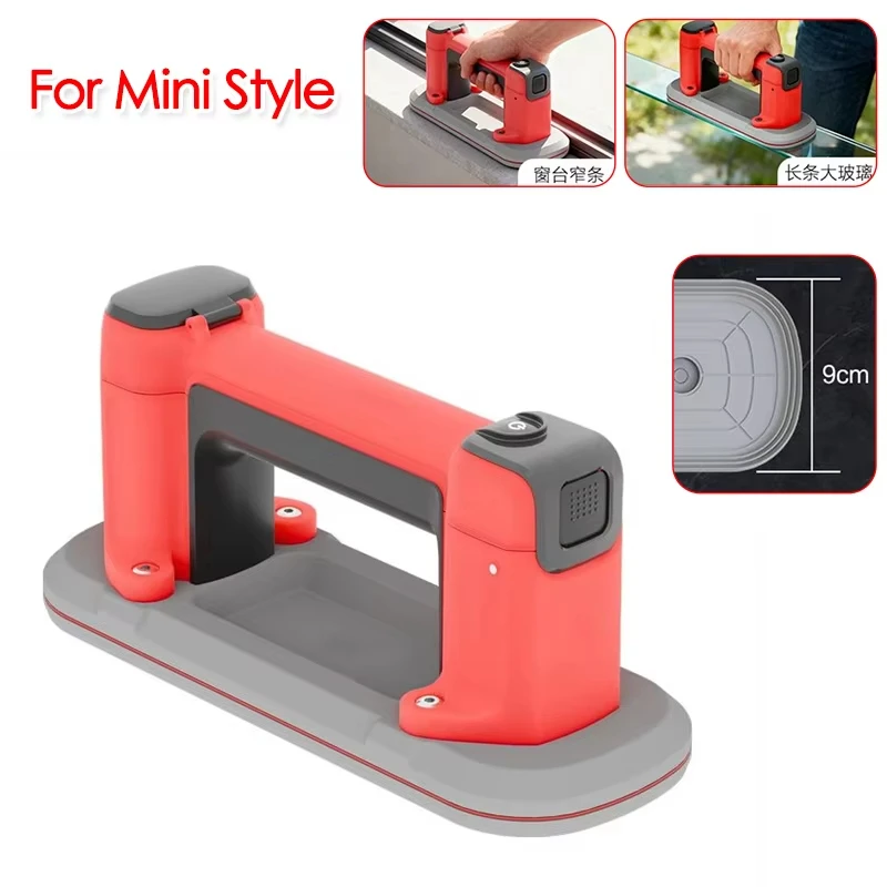 

24x9cm Mini Electric Suction Cup 120kg LED Display Vacuum Lifter for Glass Tile Granite Narrow Strips Building Materials