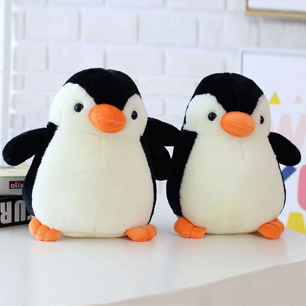 Brinquedo de pelúcia pinguim fofo para crianças, Costas do animal glaciar antártico, branco, mãe, bebê, boneca kawaii, presente de aniversário infantil, 20 cm, 30cm